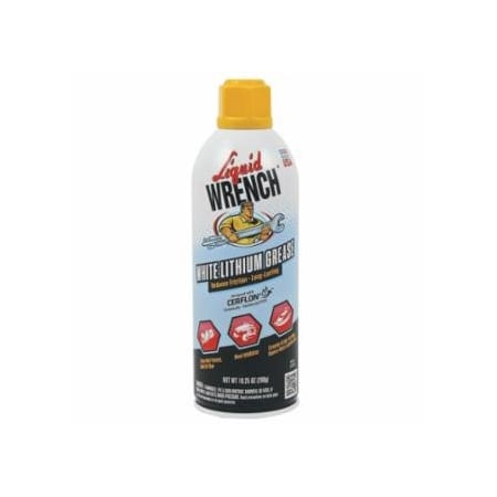 Liquid Wrench White Lithium Grease, 10.25 oz Aerosol Can, 12PK 615-L616