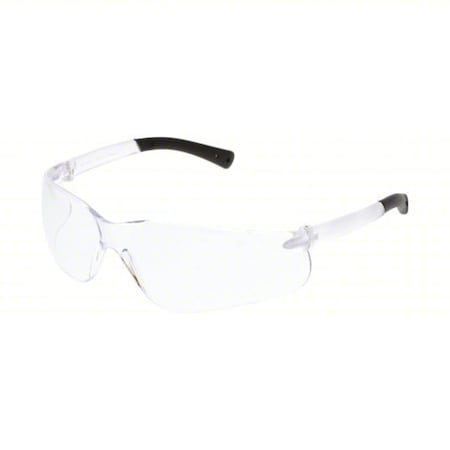 Mcr Safety BearKat Safety Glasses, Uncoated, Clear Lens, Frameless BK010