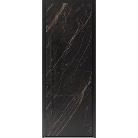Vdomdoors Steel Door Dekton 0118 Natural Noir 96вЂќ/ Entry Door Painted W36xH96 Right hand Inswing DEKTON0118EXD-NOIR-W36xH96-RH-I