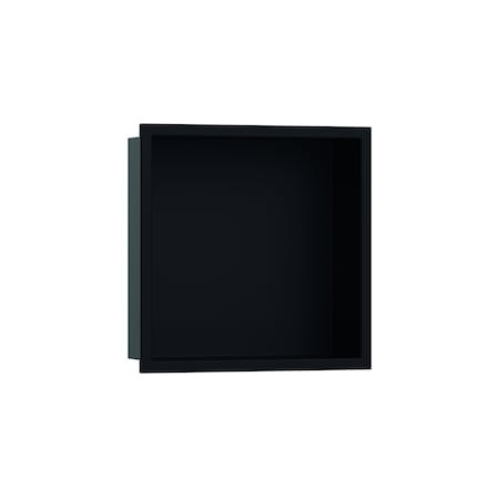 Hansgrohe XtraStoris Original Wall niche with Frame 12"x 12"x 5.5" in Matte Black 56093670
