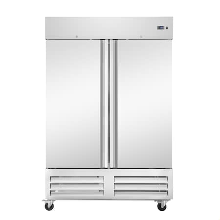 Koolmore 54 in. Commercial Two-Door Convertible Reach-In Refrigerator/Freezer with 49 Cu. Ft. Capacity KM-RIC-2DSS