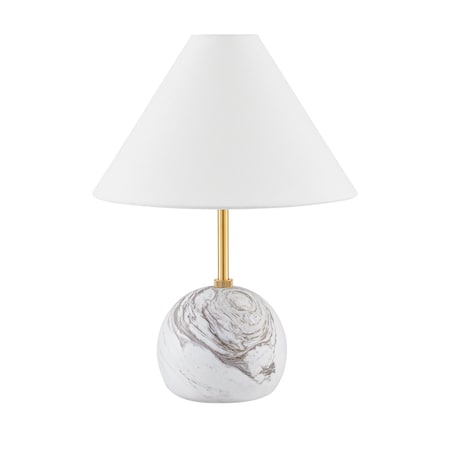 Mitzi Jewel 1 Light Table Lamp 6.75 In. Aged Brass HL864201-AGB