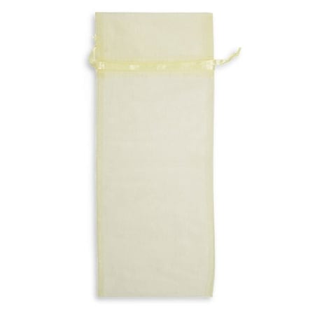 Nashville Wraps Ivory Sheer Organza Bag, 6x14, 10PK B61402