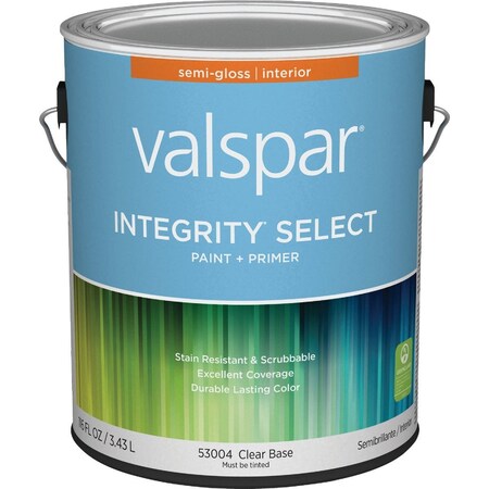 Valspar Integrity Select Paint & Primer Semi-Gloss Interior Paint Clear Base 1 Gal. 028.0053004.007