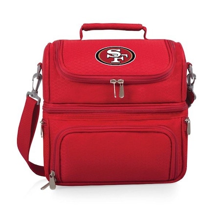 Picnic Time Family Of Brands NFL San Francisco 49ers - Pranzo Lunch Bag Cooler with Utensils 512-80-100-274-2
