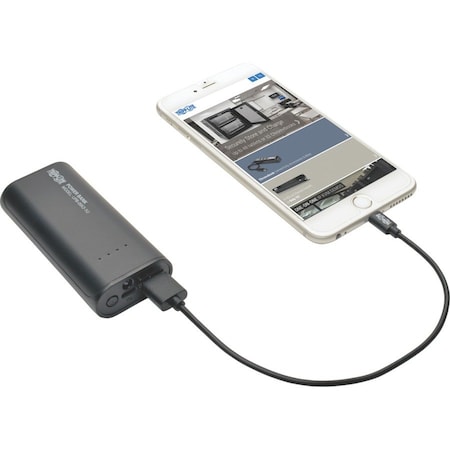 Tripp Lite PORTABLE 5200MAH MOBILE POWER BANK USB BATTERY CHARGER WITH LED FLASHLIGHT UPB-05K2-1U