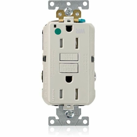 Leviton SmartlockPro GFCI 15A WR/TR/HG/PI Lt Al GFWT1-HGT