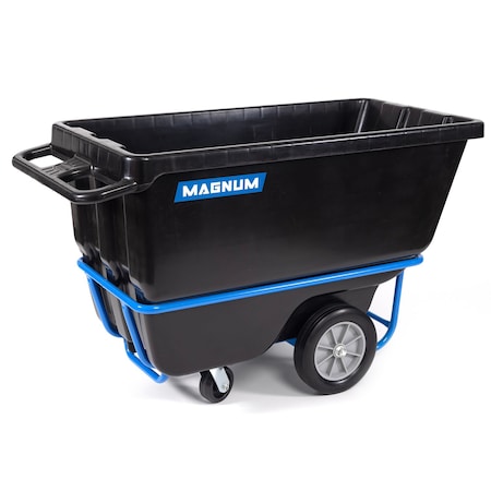 Magnum Tool Tilt Truck, 1/2 Cu. Yd. Capacity Dump Cart with Heavy Duty 12 in Wheels & 5 in Casters DUC12T-F