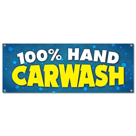 Signmission Hand Car Wash, 18 Inch, Banner B-30387