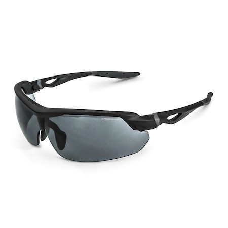 Crossfire Safety Glasses, Smoke Lens, Matte Black Frame, 1 PR 39221