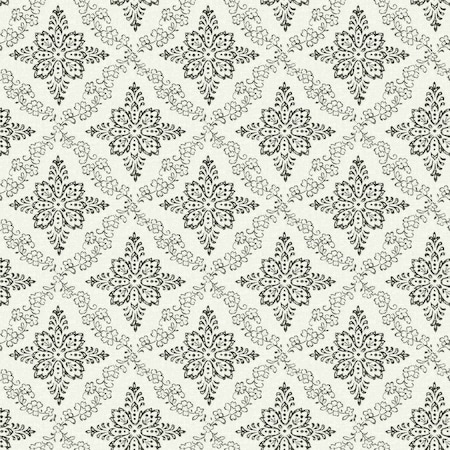 Chesapeake Wynonna Black Geometric Floral Wallpaper 3119-13534
