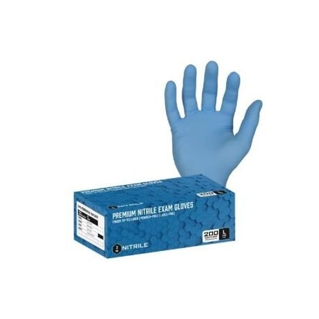 Azusa Safety Disposable Gloves, Nitrile, Powder-Free, XL, 2000 PK, Blue ND3000-XL