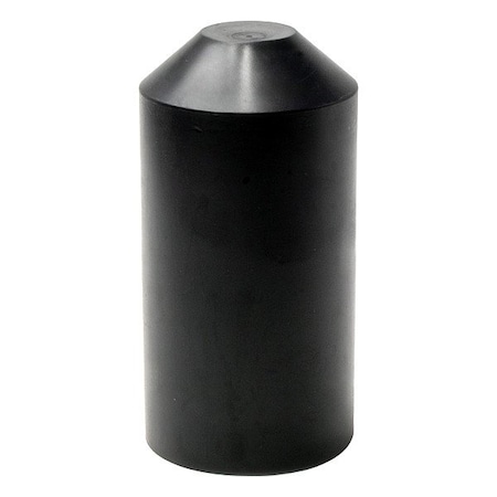 Electriduct Heat Shrink End Caps, 3:1 I.D. Shrink Ratio, 2.17 in I.D. Before Shrinking, Black, 4.33 in HSEC-200-UV-BK-10PK