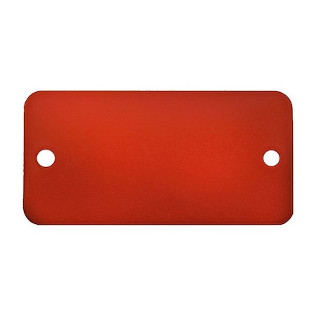 C.H. Hanson Tag, 3inx5in, Anod Alum, Red, PK5 43418