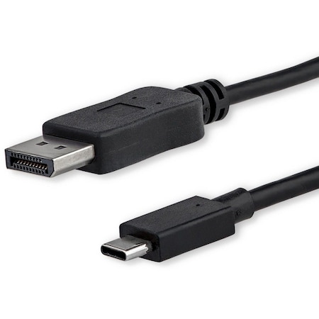 Startech.Com USB C TO DISPLAYPORT 1.2 CABLE W/4K 60HZ/HBR2/5.1 AUDIO/HDCP 2.2/1.4 - INTEGRATE CDP2DPMM6B
