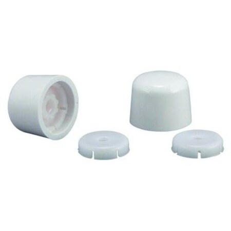 Oatey PP835-30 TOILET BOLT CAP ROUND WHITE PP83530