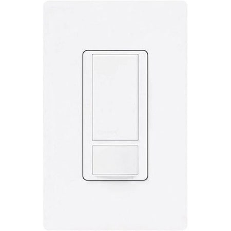 Lutron Wall Mount Sensor, Occupancy, Photocell, Vacancy, Hard Wired, White, 900 sq ft, Fluorescent, Halogen, Incandescent, LED MS-OPS2-WH