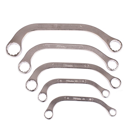 Beta 5- Piece Half Moon Box End Wrench Set, Metric 83/S5