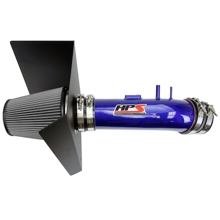Hps Performance Air Intake Kit with Heat Shield, Blue,  827-630BL