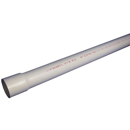 Genova JM Eagle Schedule Series Pipe, 1-1/2 in, 20 ft L, Solvent Weld, SCH 40 Schedule, PVC, White 27706