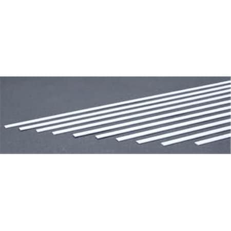 Evergreen 0.04 x 0.25 in. Styrene Strips Railroad Scratch Building Supply, White EVG149