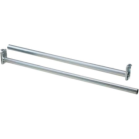National Hardware DPV209 N338-327 Closet Rod, 48 to 72 in L, Steel, Bright N338-327/N189-647