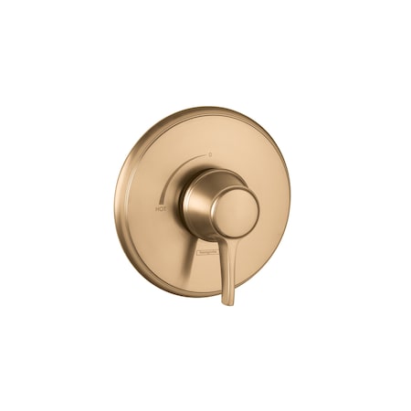 Hansgrohe Ecostat Classic Pressure Balance Trim, Round in Brushed Bronze 15404141