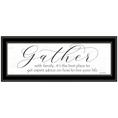 Homeroots Expert Advice 2 Black Framed Print Wall Art 415397
