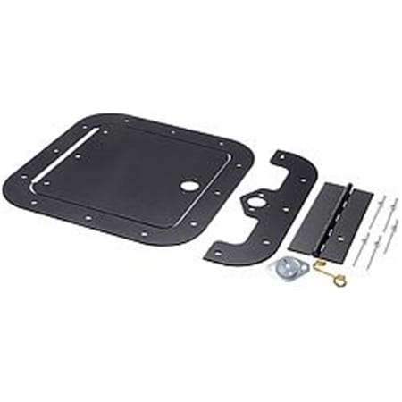 Powerhouse 6 x 6 in. Aluminum Access Panel Kit, Black PO3618495