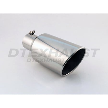 Different Trends POLISHED SS BOLT-ON 7IN ROLLED SLANT 5.00IN ID / 7.00IN OD BQ9-507015RSL