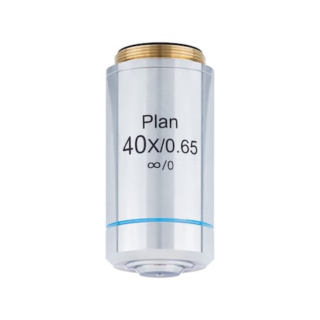 Amscope 40X Plan Achromatic Objective Lens for Infinity-Corrected Metallurgical Microscopes PL40X-INF-V300