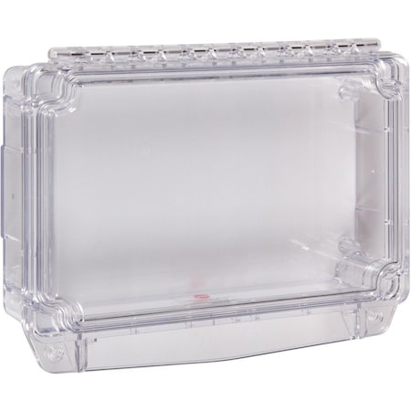 Safety Technology International Universal Stopper Cover, Polycarbonate, Surface Mount, 8 1/4 in W x 4 3/4 in H x 2 in D, Clear STI-7720