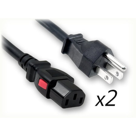 Quail Electronics 6' 18/3 SJT B Y N 5-15P TO C13ALX2 0400.072AL