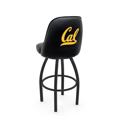Holland Bar Stool Co Logo Grizzly Cal 30 in. Swivel Bar Stool with Black Wrinkle Finish L048