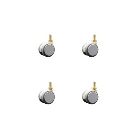 Service Caster 2 Inch MRI Safe Casters, 10mm Threaded Stem, Set of 4, 4PK SCC-TS02S50-TPR-GRY-M10X22-MRI-4