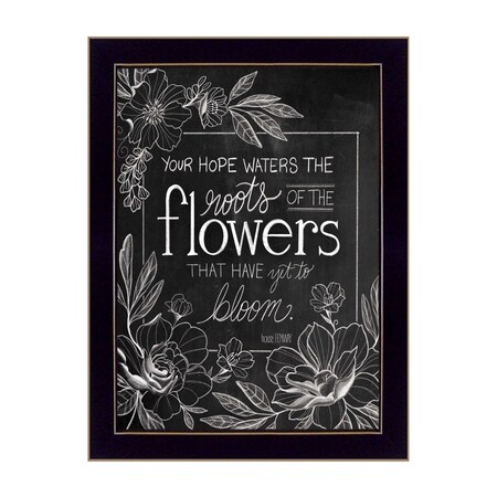 Homeroots Yet to Bloom 2 Black Framed Print Wall Art 416127