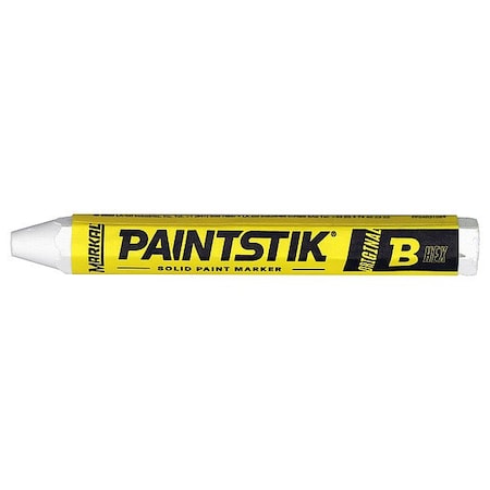 Markal SolidPaintMarker, 4-1/2inL, White, Paint 80250G