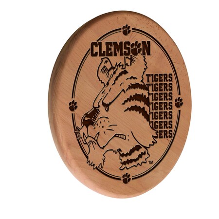 Holland Bar Stool Co Clemson 13" Laser Engraved Solid Wood Sign WSgnLNatClmson
