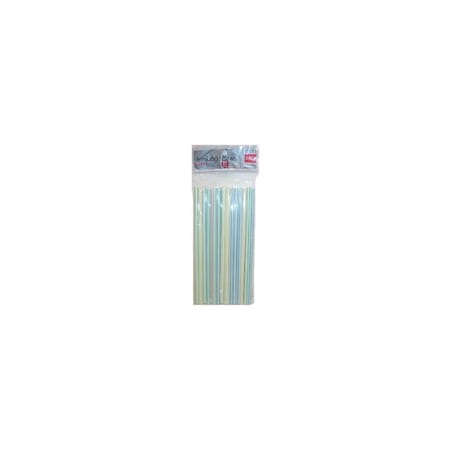 Bradshaw Jumbo Straws, Spiral Striped, 50-Ct. 24990