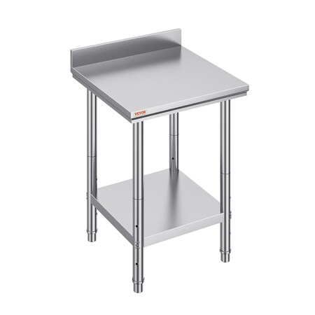 Vevor Stainless Steel Work Table 24"x24" Commercial Food Prep Table Restaurant HET-24*24-3L
