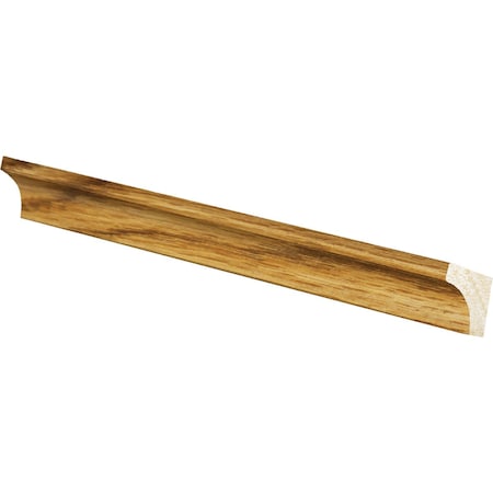 Inteplast Building Products 11/16'' W.x11/16'' H.x8 ' L. Ultra Oak Polystyrene Cove Molding 41000800802