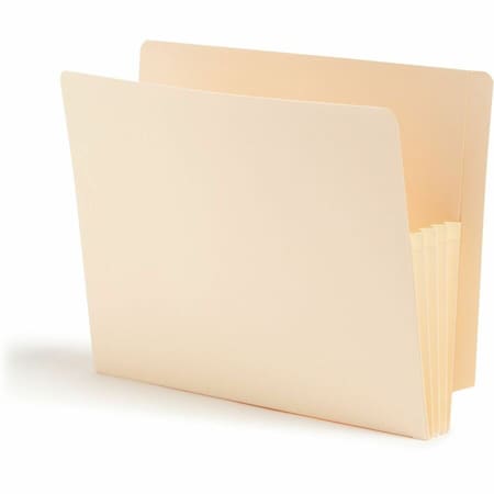 Smead Smead, MANILA END TAB FILE POCKETS, 3.5in EXPANSION, LETTER SIZE, MANILA, 25PK 75124