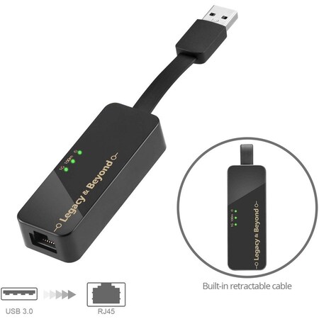 Siig EASILY CONVERTS A USB-A PORT INTO A GIGABIT ETHERNET PORT FOR A FAST AND RELIABL LB-US0714-S1