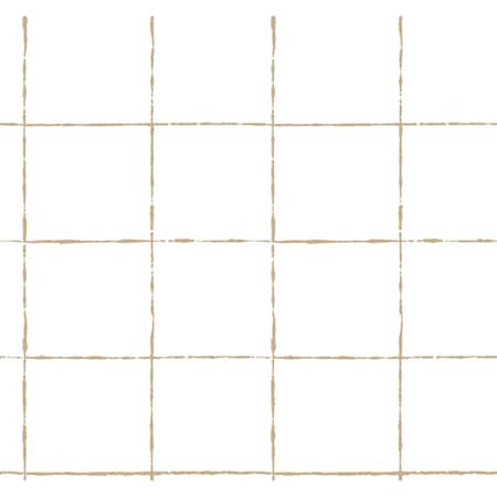 York Wallcoverings La Vitre Plaid Gold Wallpaper ZM2853
