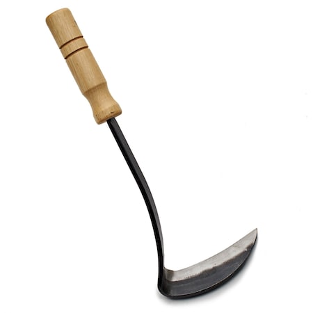 Kings County Tools Japanese Weeding Sickle 12 in Garden Hoe for Weeding Tool Nejiri Kama Weed Remover Tool GW06A03-01