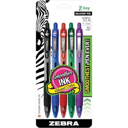 Zebra Pen Slider Basic XB Ballpoint Pen Viscoglide Ink, 1.4 mm, 8-Colors 30PK 22205
