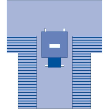 Medline Transverse Laparotomy T-Drape, Sterile DYNJP3005H