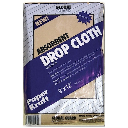 Global Guard 9ft x 12ft Premier Absorbent Paper Dropcloth 40340