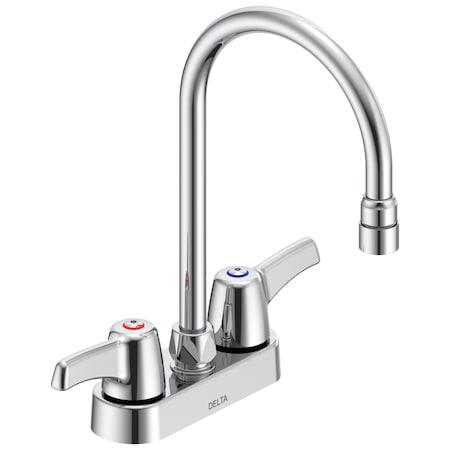 Delta Commercial 27C4 / 27C5 / 27C6 4 In Cast Deck-Mount Limited Swing In Chrome 27C4933-LS