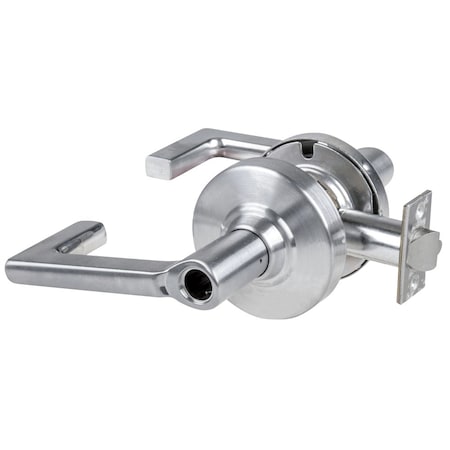 Schlage Grade 1 Storeroom Lock, Longitude Lever, Less Cylinder, Satin Chrome Finish, Non-Handed ND80LD LON 626